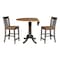 International Concepts Round 42 in W, 42 in L, 35.5 in H, Wood, Hickory/Washed Coal K45-42DPT-S102-2 - alternate 8